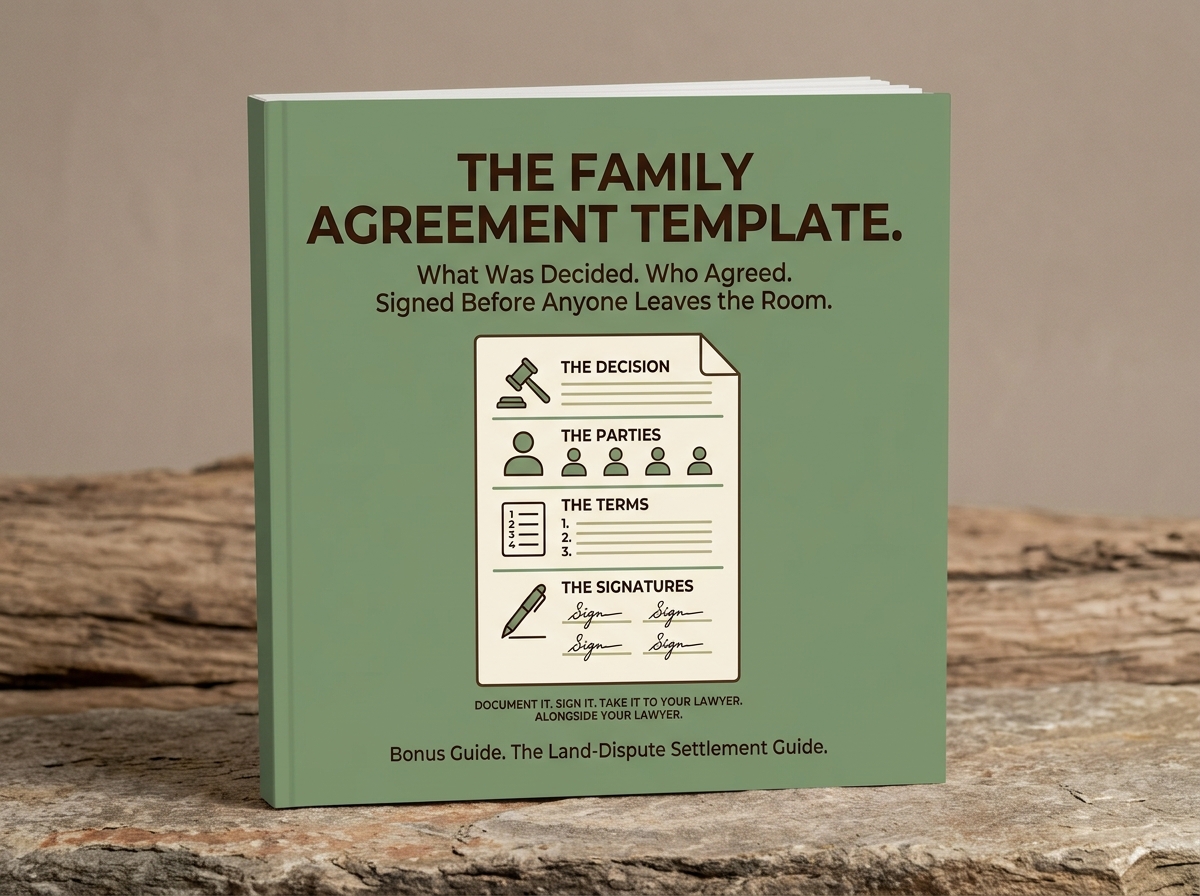 Bonus #2 - The Family Agreement Template