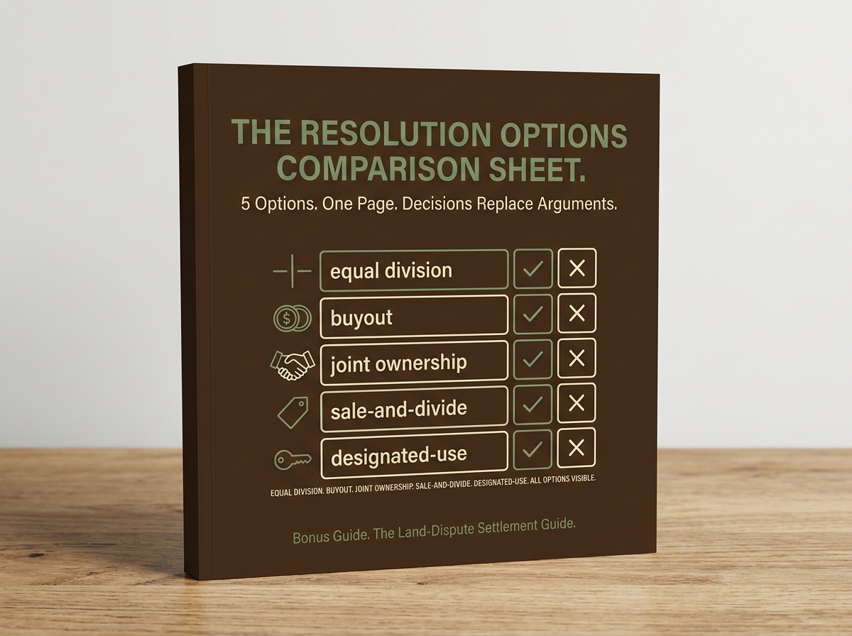 Bonus #1 - Resolution Options Comparison Sheet